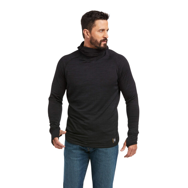 Ariat Hemden Herren - Rebar Gridwork Balaclava Schwarz ( NYBRX-9471 )